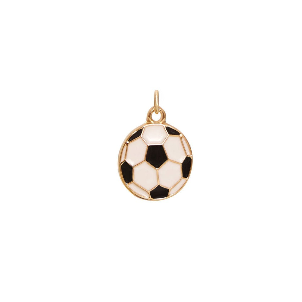 Soccer Ball Gold Charm