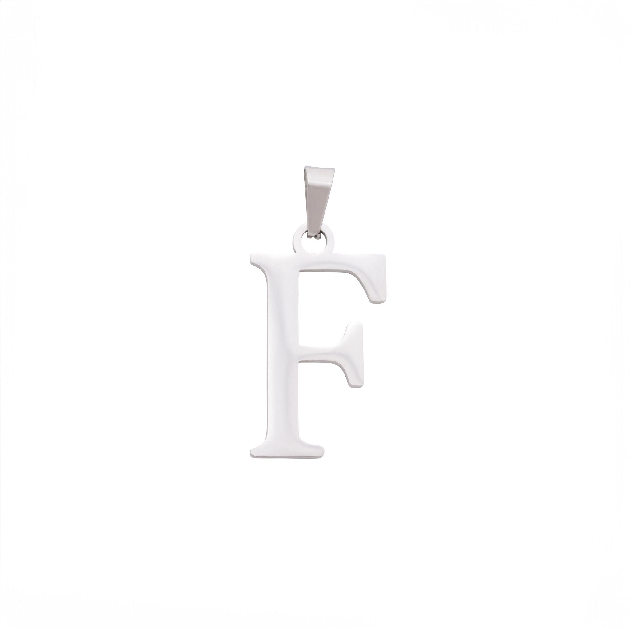 Bold Letter Charms A-Z - Silver