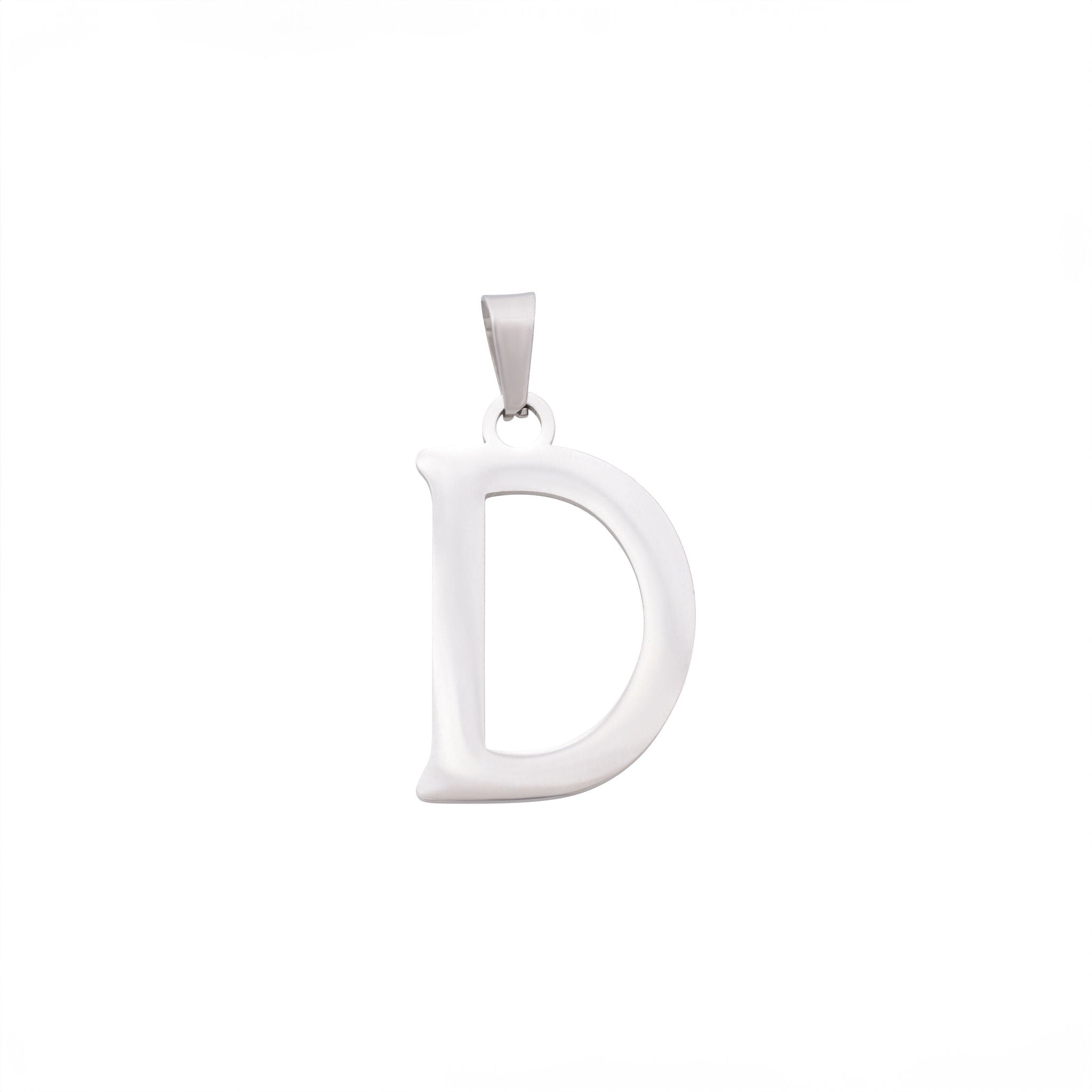 Bold Letter Charms A-Z - Silver