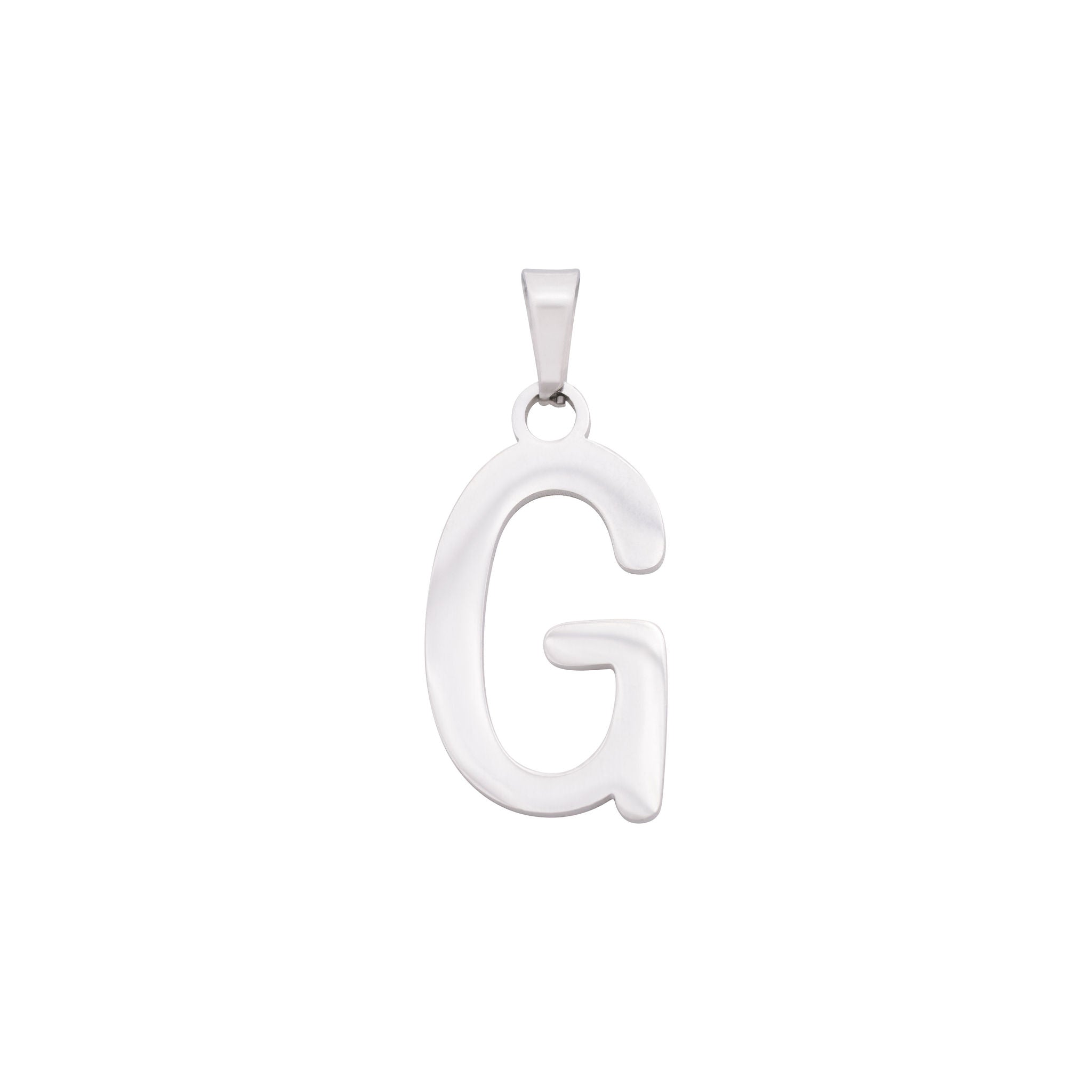 Bold Letter Charms A-Z - Silver