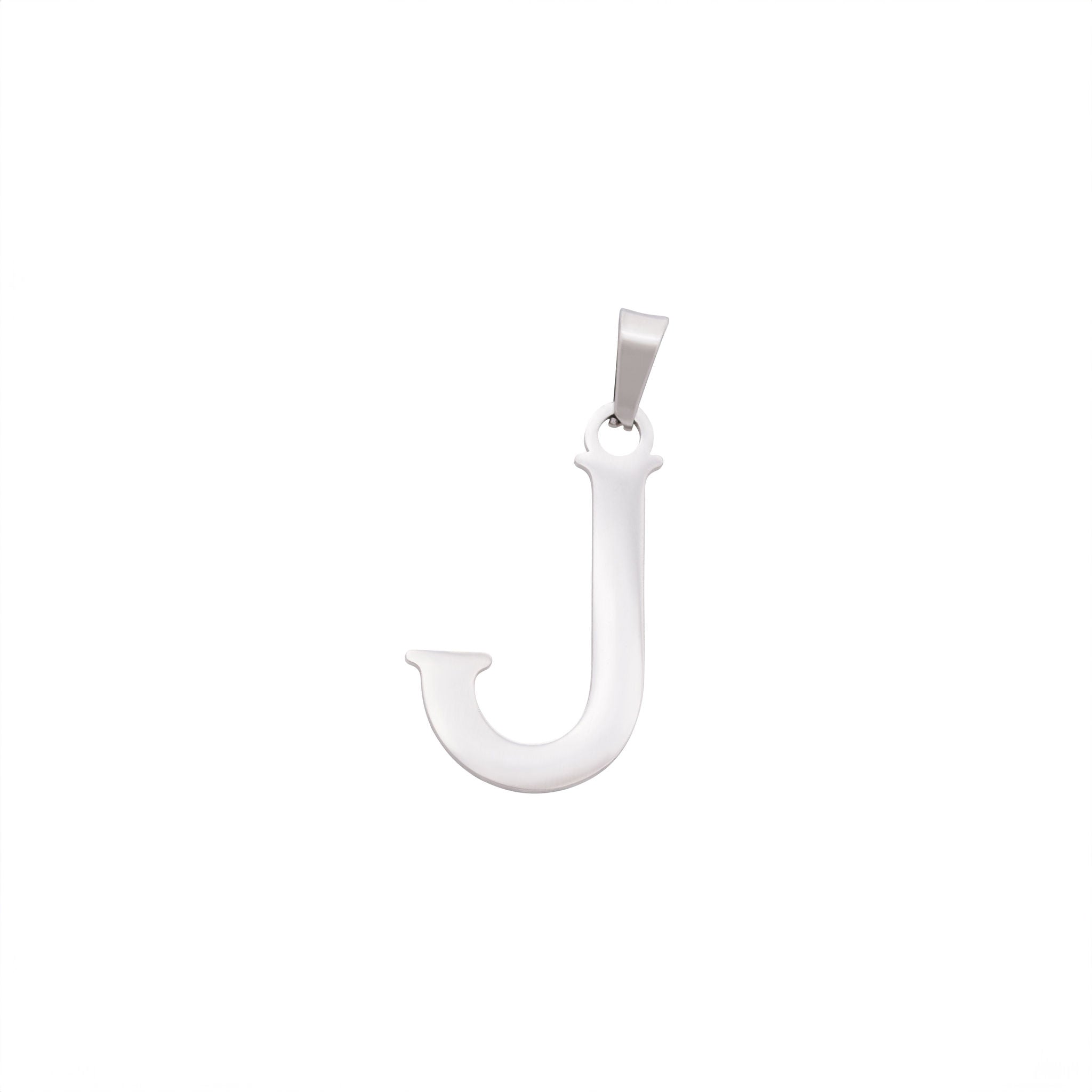 Bold Letter Charms A-Z - Silver