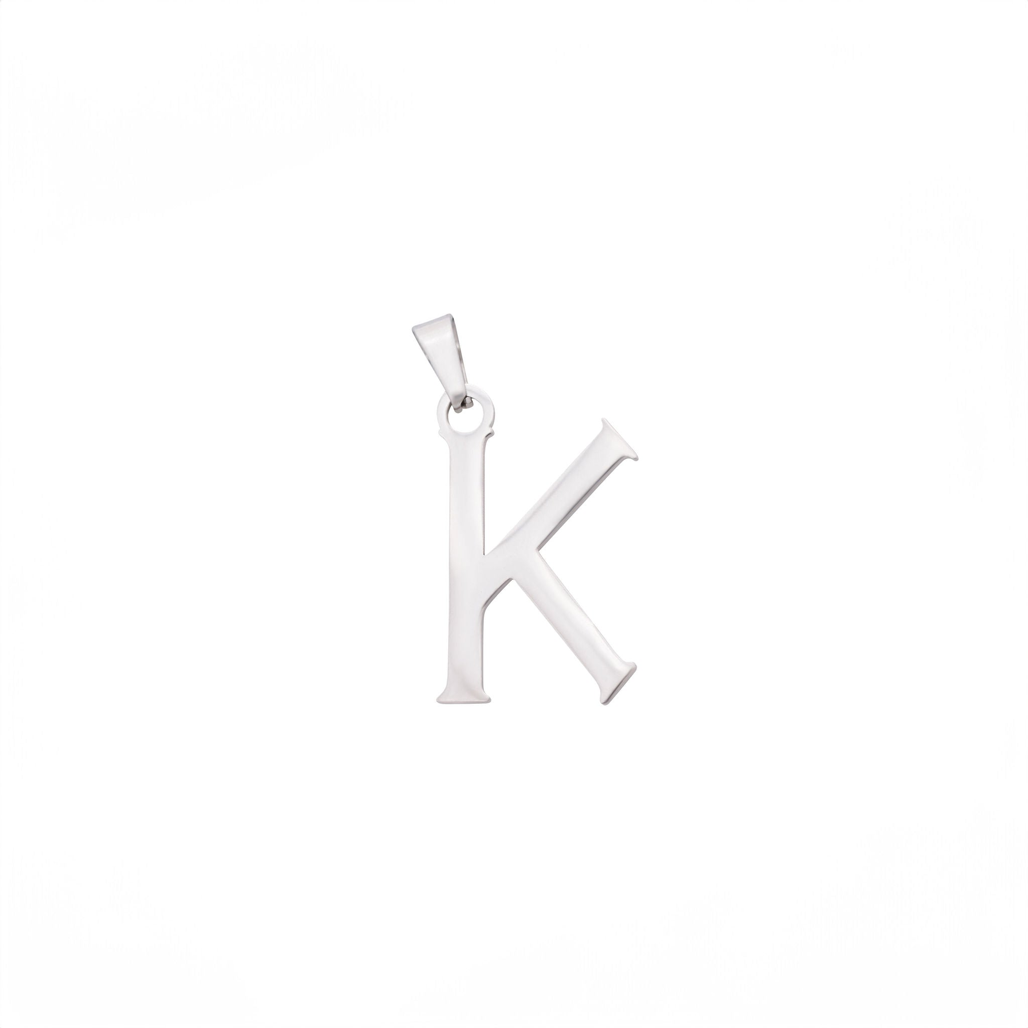 Bold Letter Charms A-Z - Silver