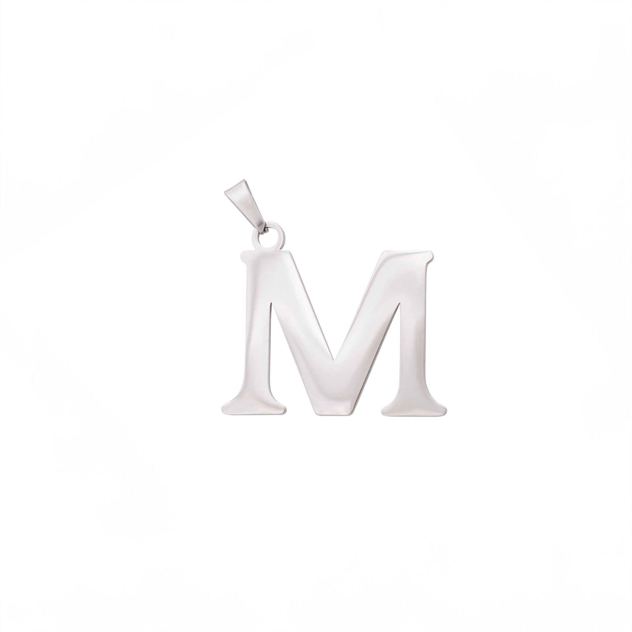 Bold Letter Charms A-Z - Silver