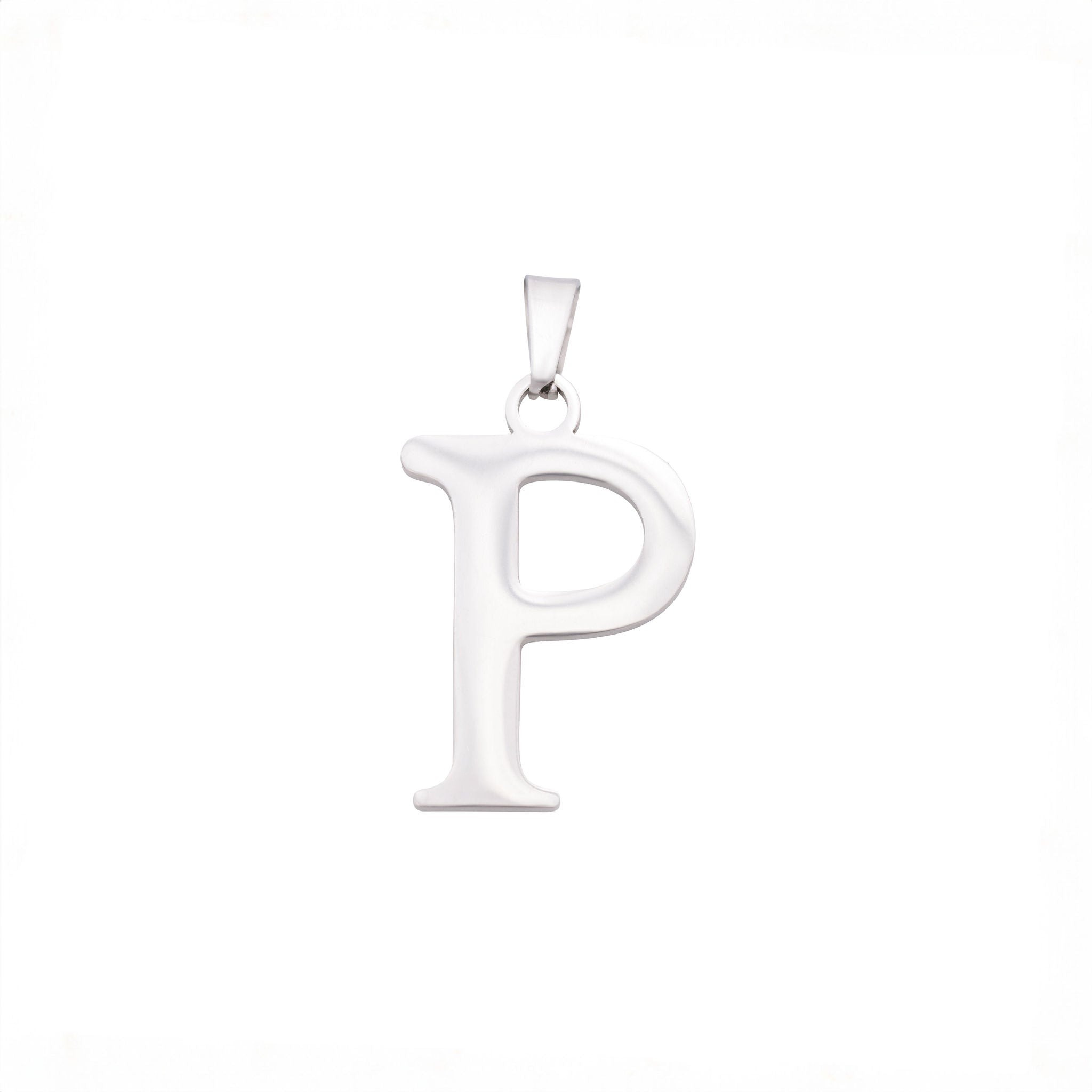 Bold Letter Charms A-Z - Silver