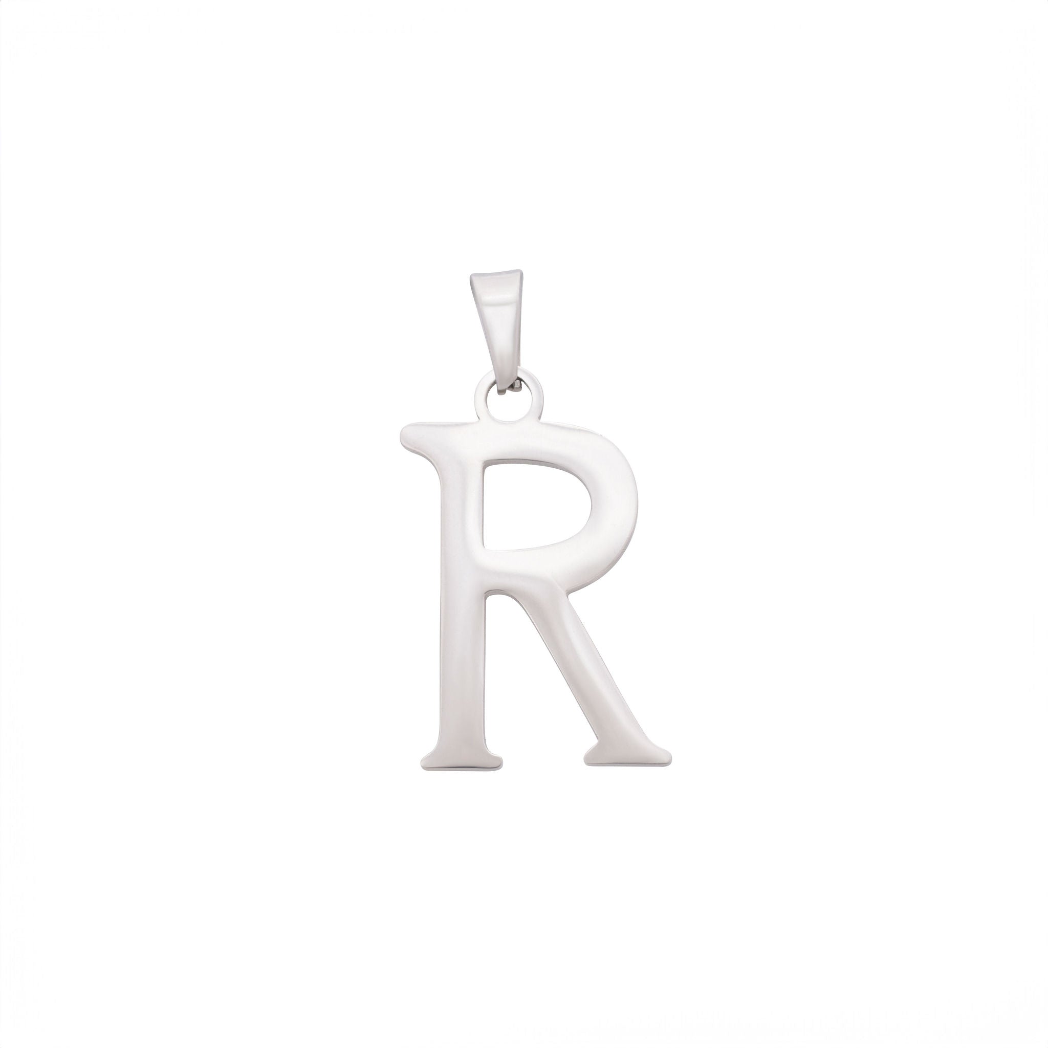 Bold Letter Charms A-Z - Silver