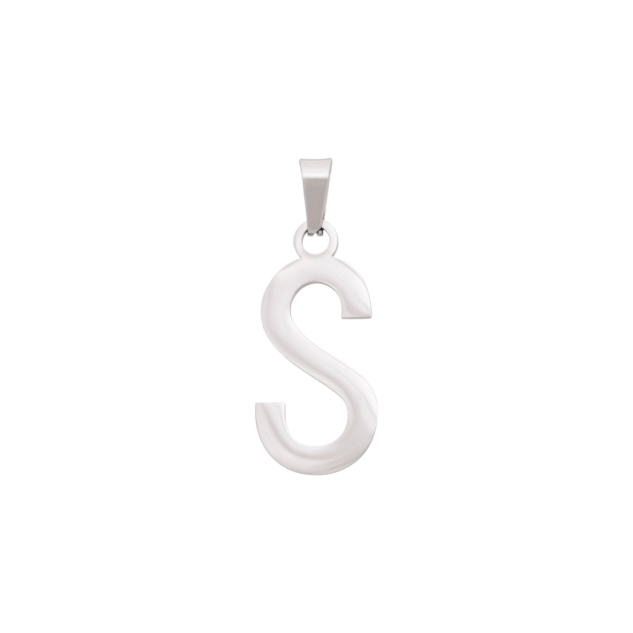 Bold Letter Charms A-Z - Silver