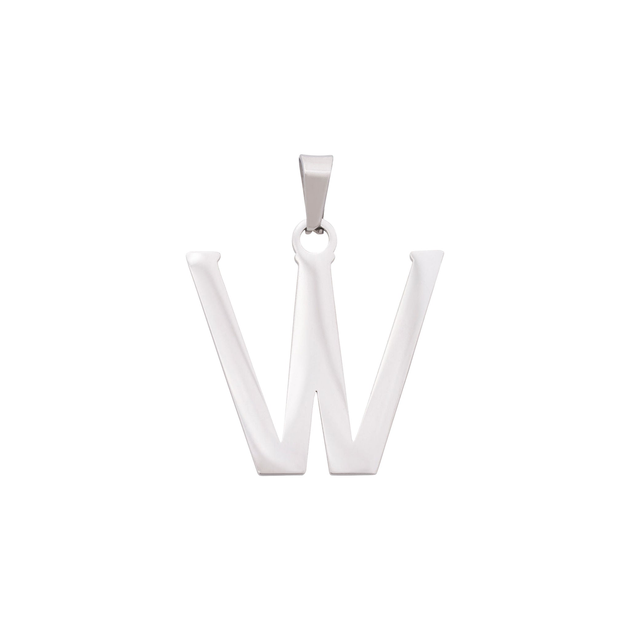 Bold Letter Charms A-Z - Silver