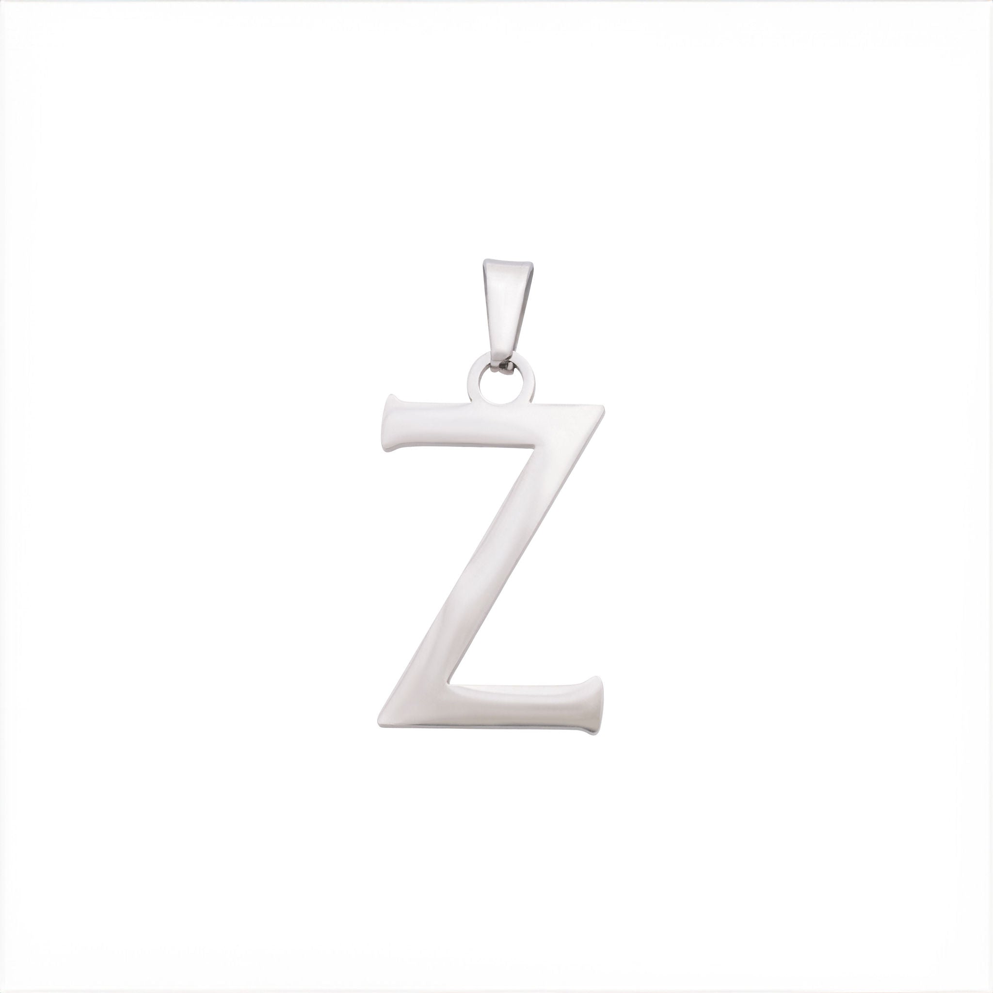 Bold Letter Charms A-Z - Silver