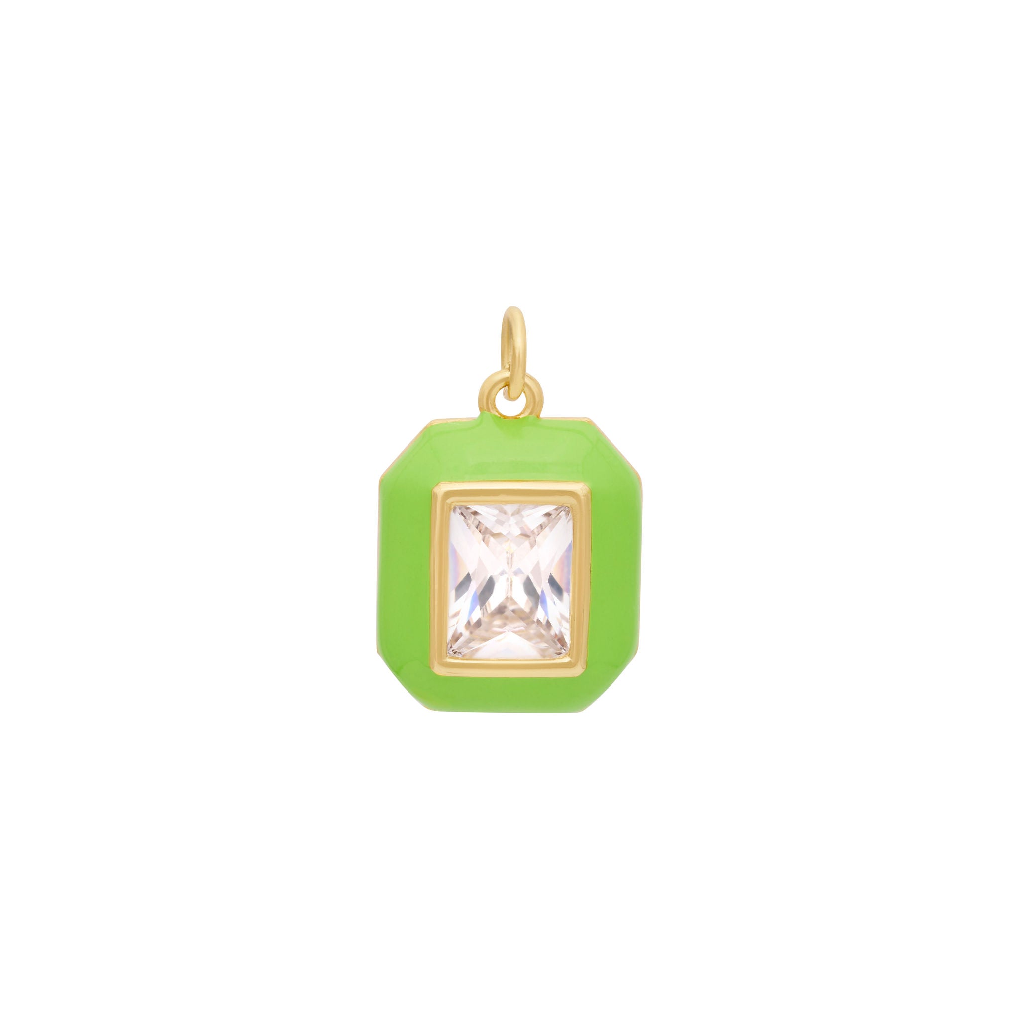 Enamel Jewel Charm - Gold