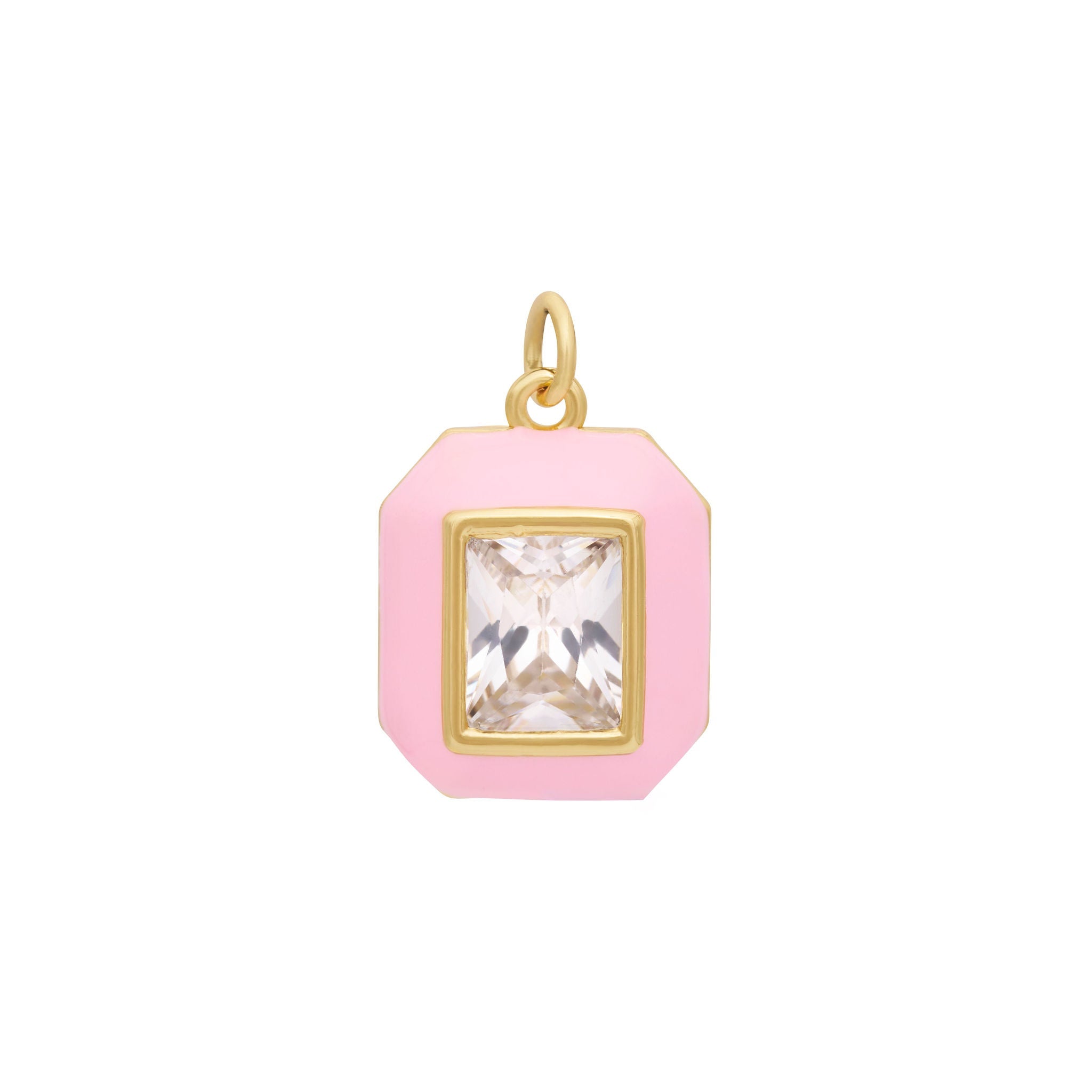 Enamel Jewel Charm - Gold