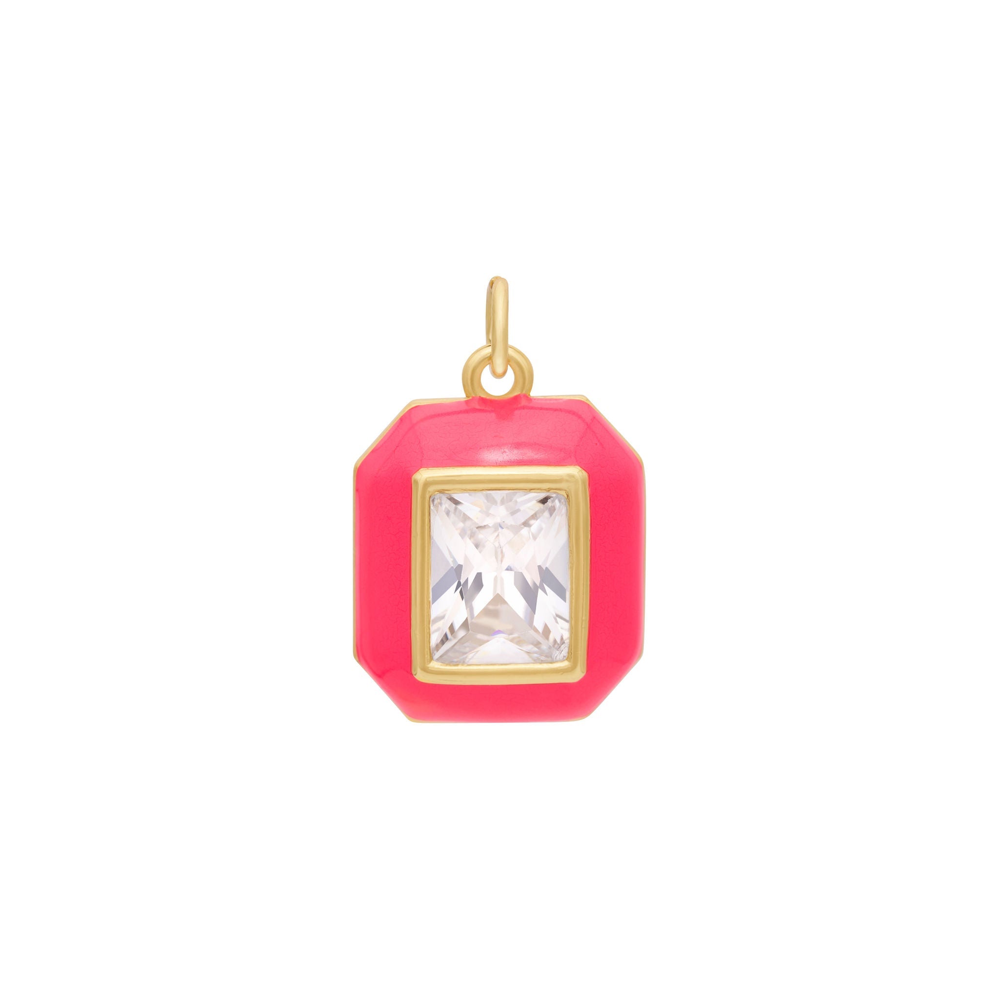 Enamel Jewel Charm - Gold