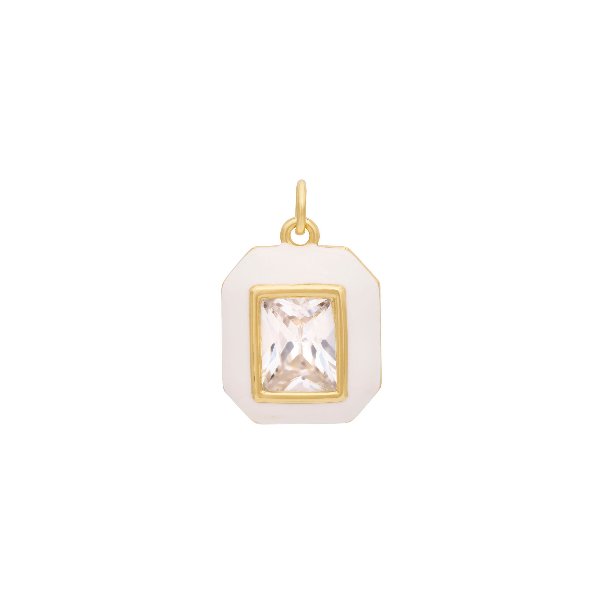 Enamel Jewel Charm - Gold