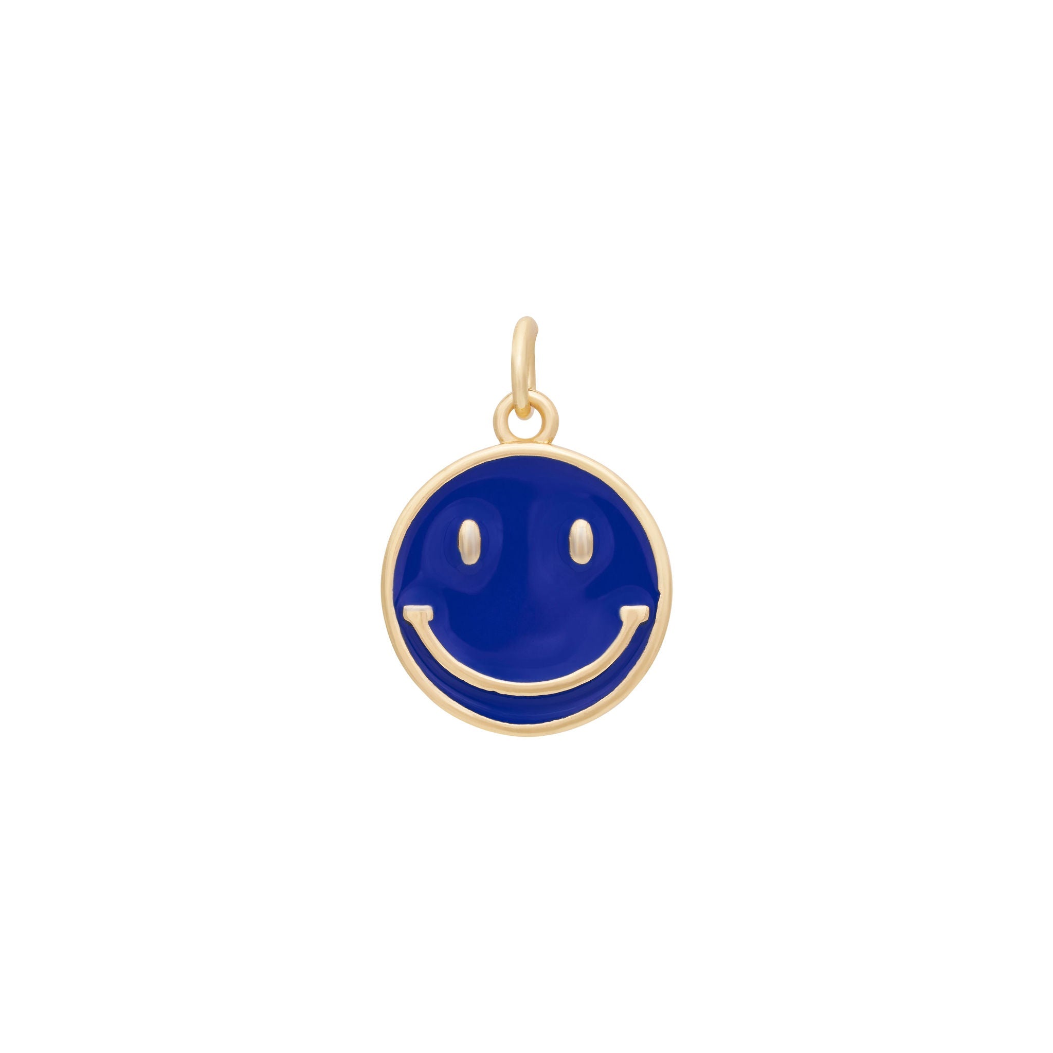 Enamel Smile Charm - Gold