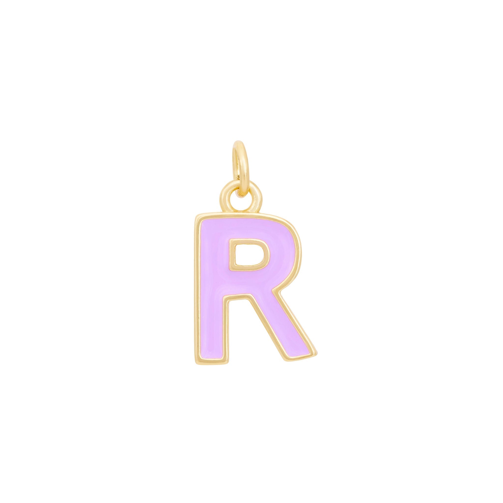 Purple Gold letter R#Color_Purple