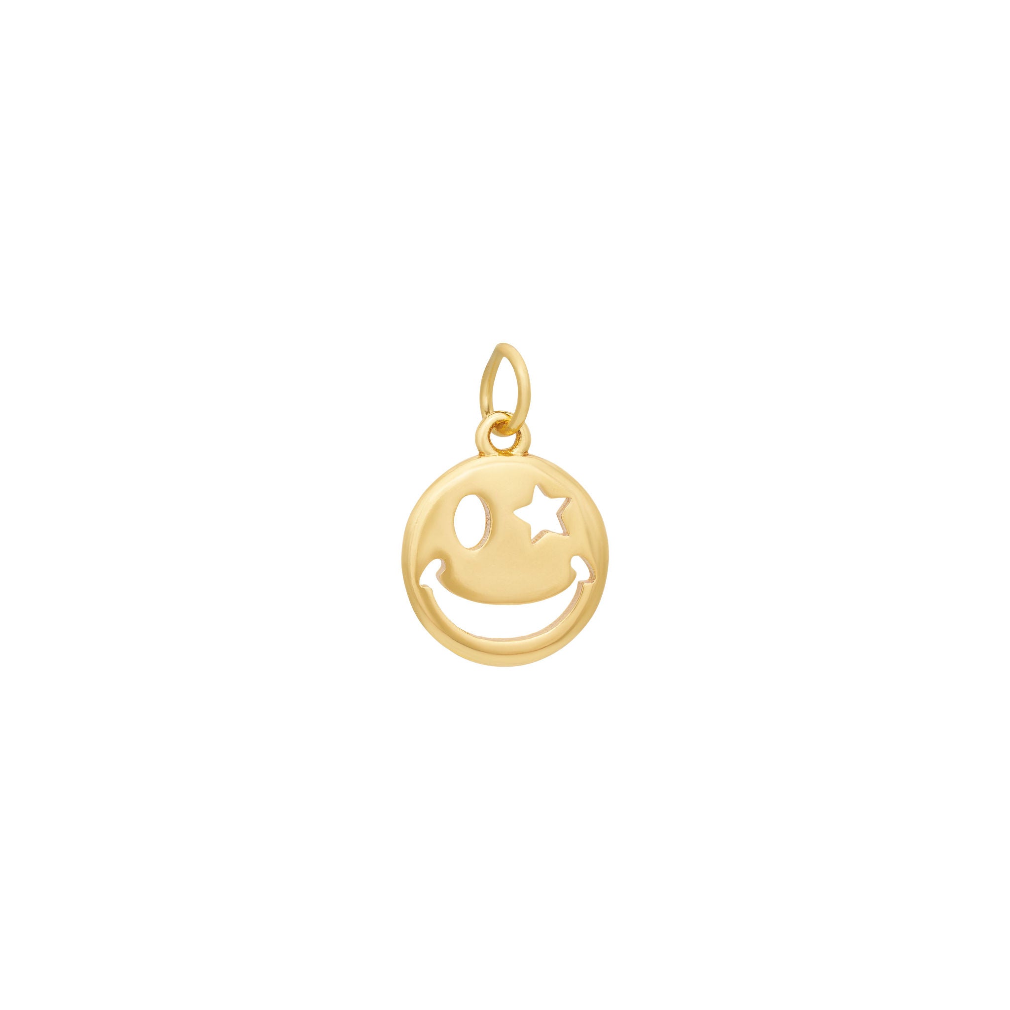 Smile Emoji Charm Gold or Silver