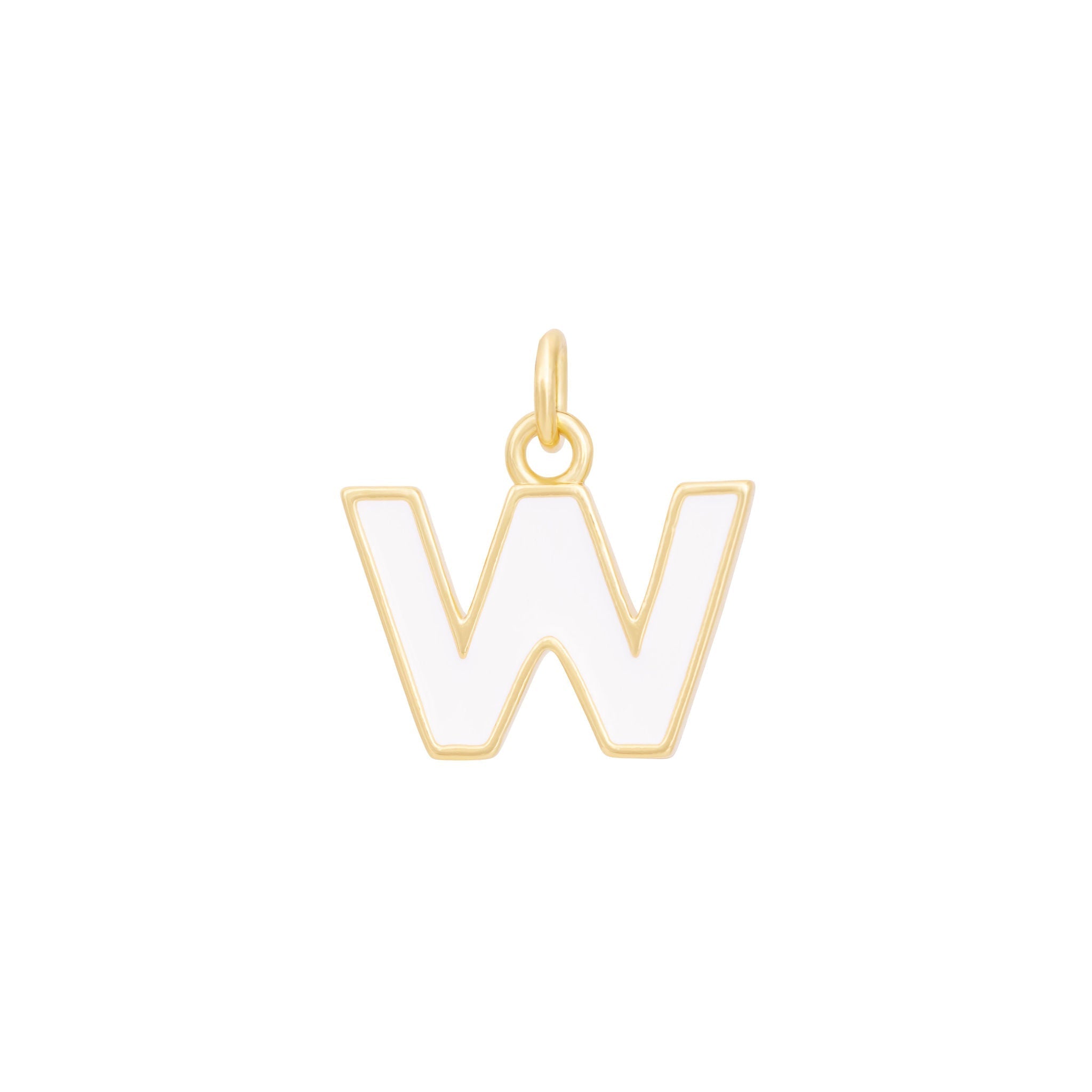 White Gold letter W#Color_White